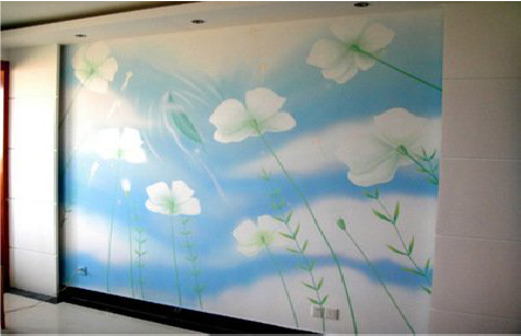 澄城画墙绘怎么画好白云的蓬松感？