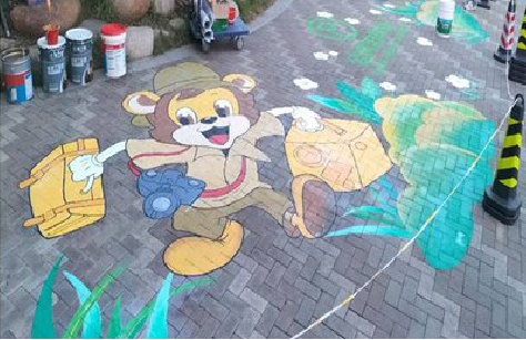 澄城夏季画地面彩绘会遇到的问题