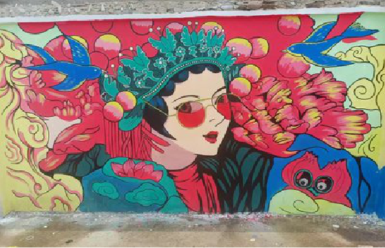 澄城墙体彩绘-网红墙