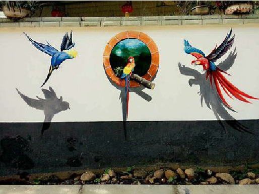 澄城视觉错位-3D墙绘设计