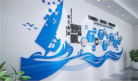 澄城海浪主题文化墙如何设计？