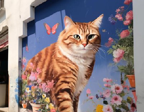 澄城自己绘制有个性的手绘墙