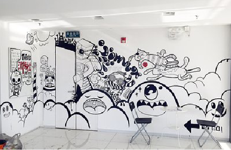 澄城手绘墙并非传统涂鸦。